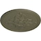 Ekena Millwork Milton Ceiling Medallion (Fits Canopies up to 7 7/8"), 40 5/8"OD x 1 3/4"P, Spartan Stone CM40MISSF - alternate 3